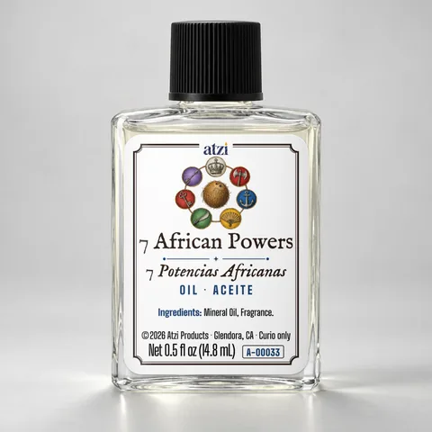 7 African Powers spiritual oil, ½ fl oz bottle