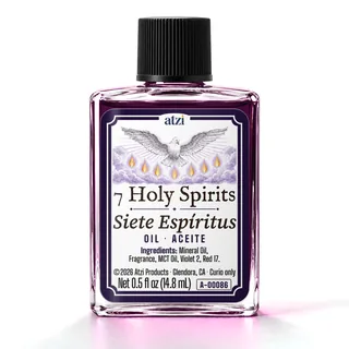 Aceite espiritual Siete Espíritus, frasco de ½ onza líquida