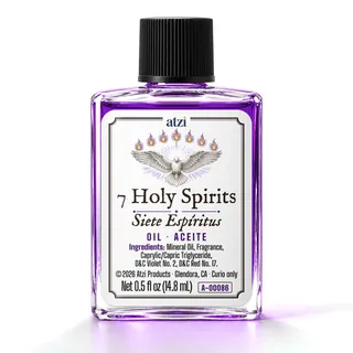 Aceite espiritual Siete Espíritus, frasco de ½ onza líquida