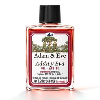 Aceite espiritual Adán y Eva, frasco de ½ onza líquida