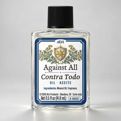 Against All spiritual oil, ½ fl oz bottle