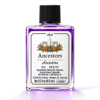 Aceite espiritual Ancestros, frasco de ½ onza líquida