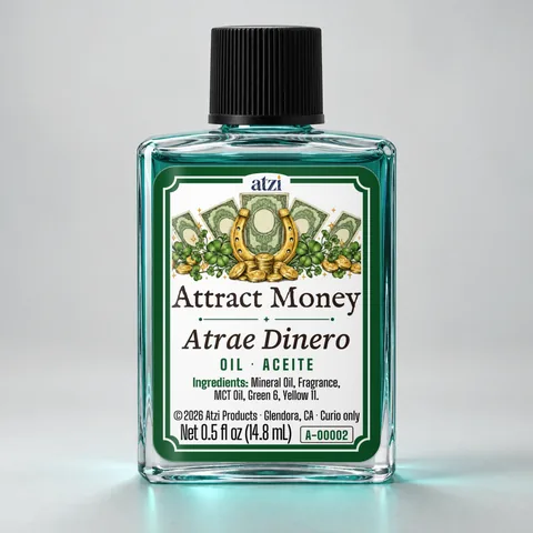 Attract Money spiritual oil, ½ fl oz bottle