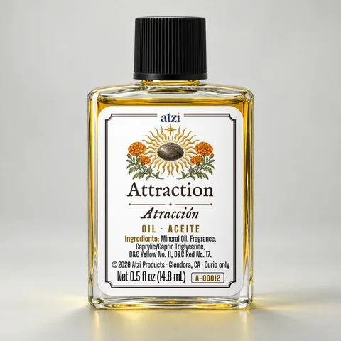 Attraction spiritual oil, ½ fl oz bottle