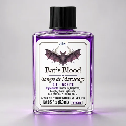 Aceite espiritual Sangre de Murciélago, frasco de ½ onza líquida
