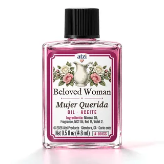Aceite espiritual Mujer Querida, frasco de ½ onza líquida