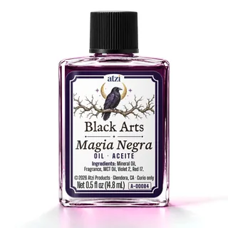 Aceite espiritual Magia Negra, frasco de ½ onza líquida
