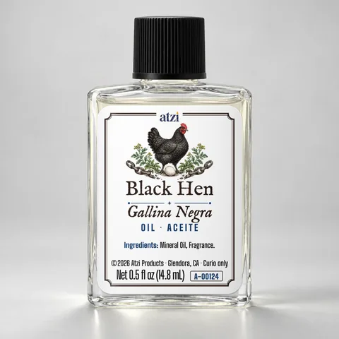 Black Hen spiritual oil, ½ fl oz bottle