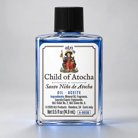 Child of Atocha spiritual oil, ½ fl oz bottle