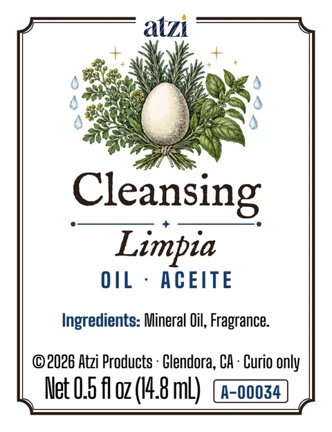 Front label of Cleansing spiritual oil