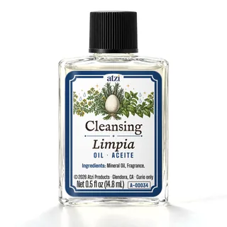 Aceite espiritual Limpia, frasco de ½ onza líquida