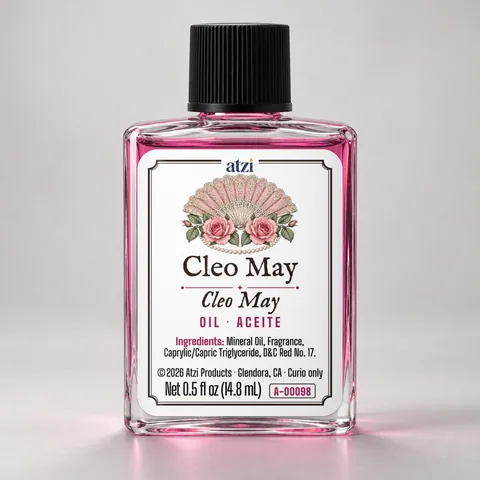 Aceite espiritual Cleo May, frasco de ½ onza líquida