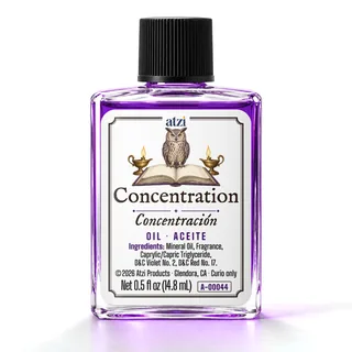 Concentration spiritual oil, ½ fl oz bottle