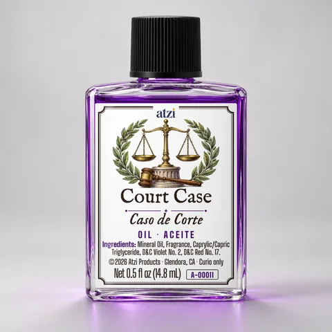 Court Case spiritual oil, ½ fl oz bottle