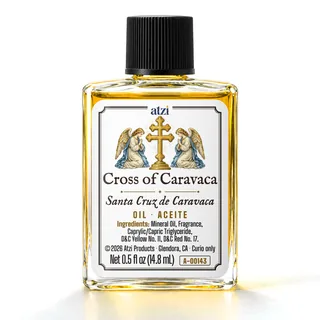 Cross of Caravaca spiritual oil, ½ fl oz bottle