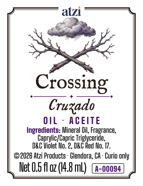 Front label of Crossing spiritual oil