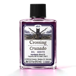 Aceite espiritual Cruzado, frasco de ½ onza líquida
