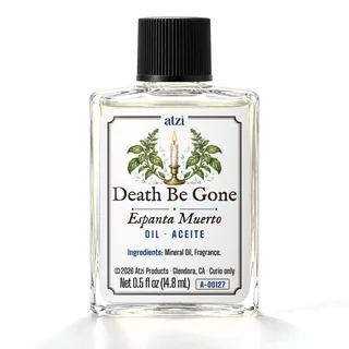 Aceite espiritual Espanta Muerto, frasco de ½ onza líquida