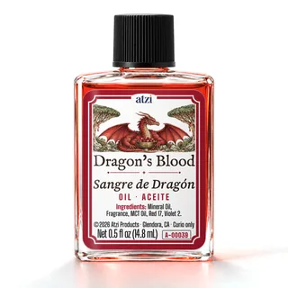 Aceite espiritual Sangre de Dragón, frasco de ½ onza líquida