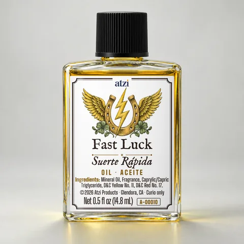 Fast Luck spiritual oil, ½ fl oz bottle