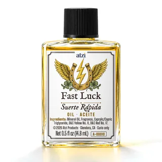 Fast Luck spiritual oil, ½ fl oz bottle