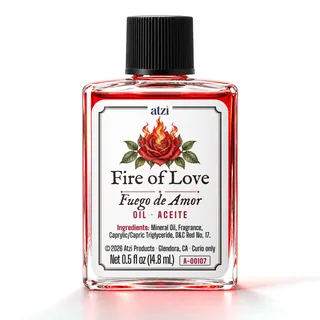 Fire of Love spiritual oil, ½ fl oz bottle