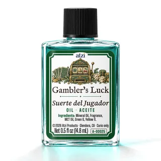 Gambler's Luck spiritual oil, ½ fl oz bottle