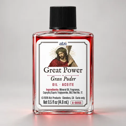 Aceite espiritual Gran Poder, frasco de ½ onza líquida