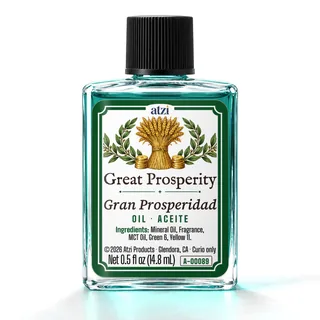 Great Prosperity spiritual oil, ½ fl oz bottle