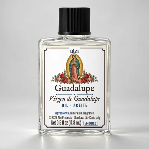Guadalupe spiritual oil, ½ fl oz bottle