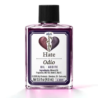 Aceite espiritual Odio, frasco de ½ onza líquida