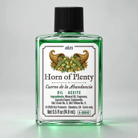 Horn of Plenty spiritual oil, ½ fl oz bottle