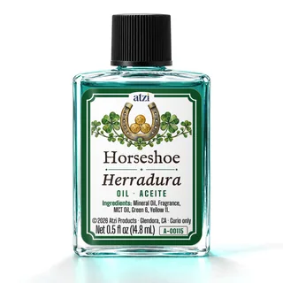 Horseshoe spiritual oil, ½ fl oz bottle