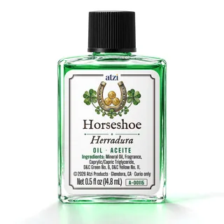Horseshoe spiritual oil, ½ fl oz bottle