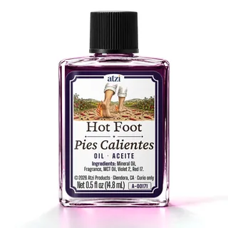 Hot Foot spiritual oil, ½ fl oz bottle