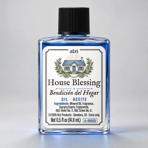 Aceite espiritual Bendición del Hogar, frasco de ½ onza líquida