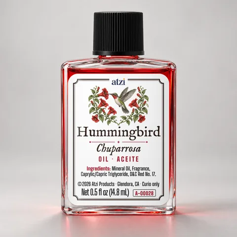 Aceite espiritual Chuparrosa, frasco de ½ onza líquida