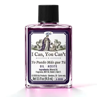 Aceite espiritual Yo Puedo Más que Tú, frasco de ½ onza líquida