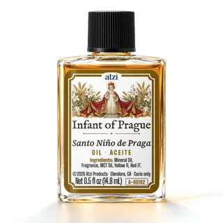 Infant of Prague spiritual oil, ½ fl oz bottle