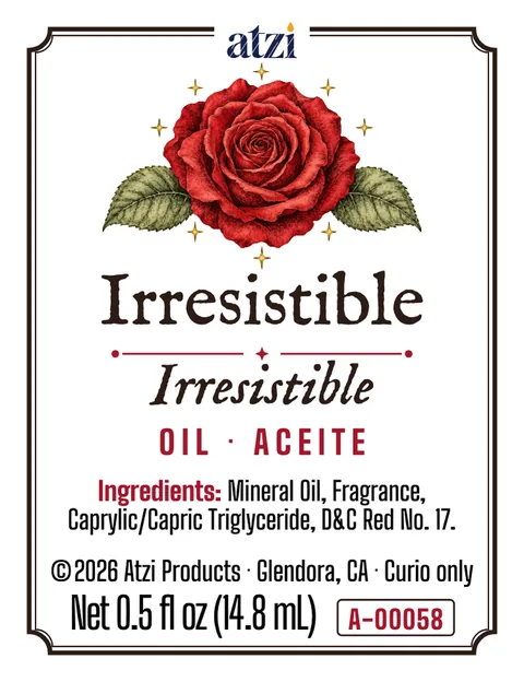 Front label of Irresistible spiritual oil