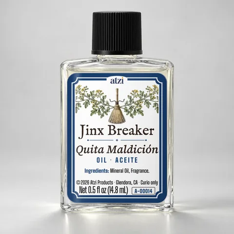 Jinx Breaker spiritual oil, ½ fl oz bottle