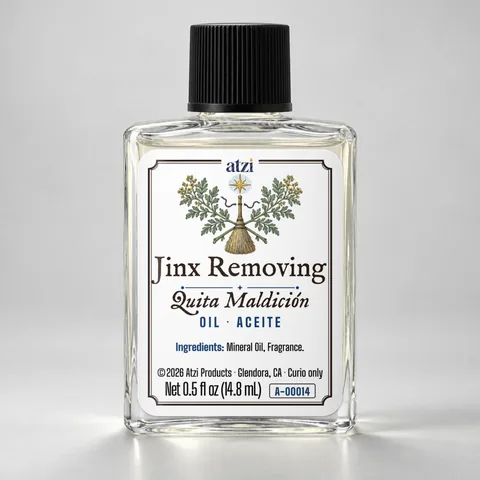 Aceite espiritual Quita Maldición, frasco de ½ onza líquida