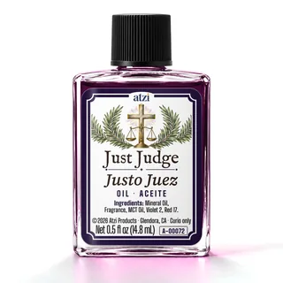 Just Judge spiritual oil, ½ fl oz bottle