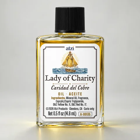 Lady of Charity spiritual oil, ½ fl oz bottle