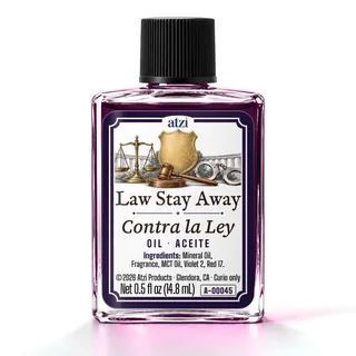 Law Stay Away spiritual oil, ½ fl oz bottle