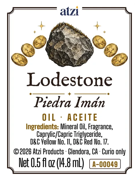 Front label of Lodestone spiritual oil