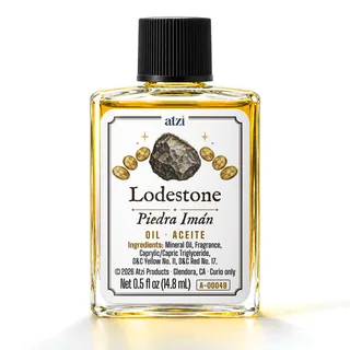 Aceite espiritual Piedra Imán, frasco de ½ onza líquida