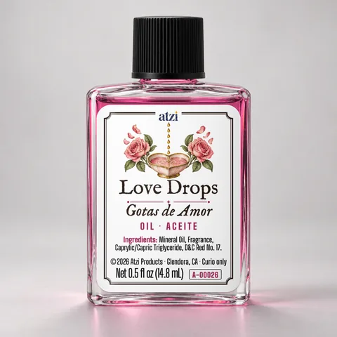 Love Drops spiritual oil, ½ fl oz bottle