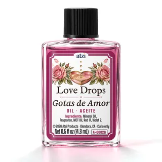 Love Drops spiritual oil, ½ fl oz bottle