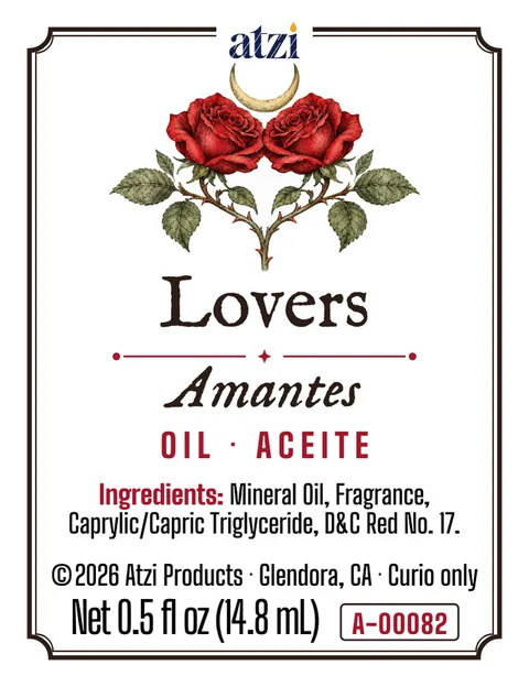 Front label of Lovers spiritual oil
